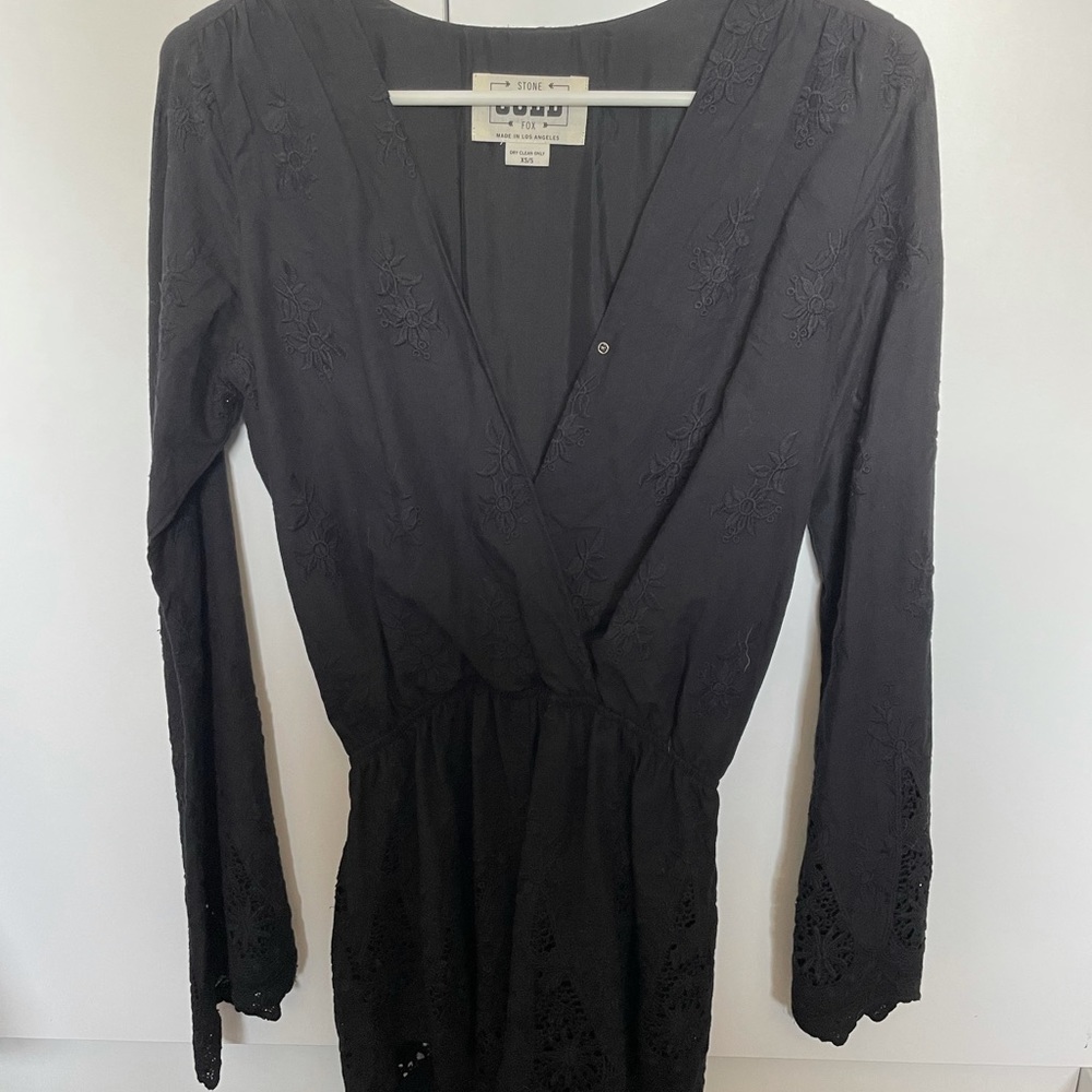 Stone Cold Fox black Locals romper XS/S